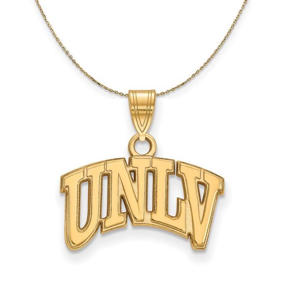 14k Yellow Gold U. of Nevada Las Vegas Small Necklace - 30 Inch